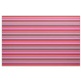 Tissu Lignes roses, rouges, noires et blanches (Fat Quarter)