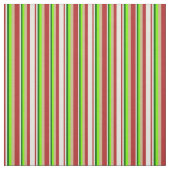 Tissu Lignes rouges, beiges, vert foncé, vertes et teint (Échantillon)
