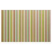 Tissu Lignes rouges, beiges, vert foncé, vertes et teint (Fat Quarter)