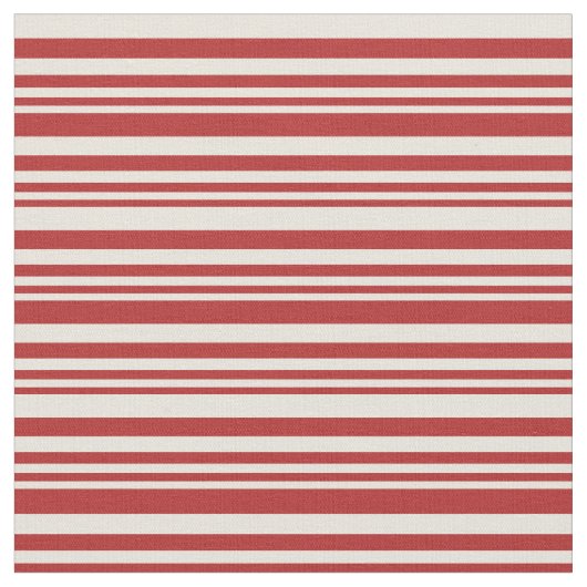 Tissu Lignes rouges et beiges (Fermer)