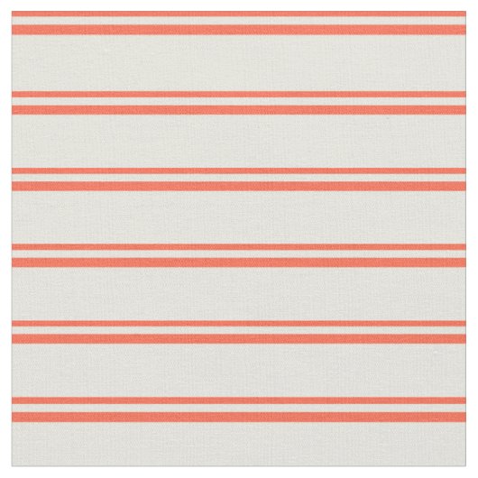 Tissu Lignes rouges et beiges (Fermer)