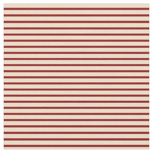 Tissu Lignes rouges tan et foncé (Fermer)