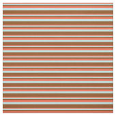 Tissu Lignes rouges, turquoise et Brown (Échantillon)