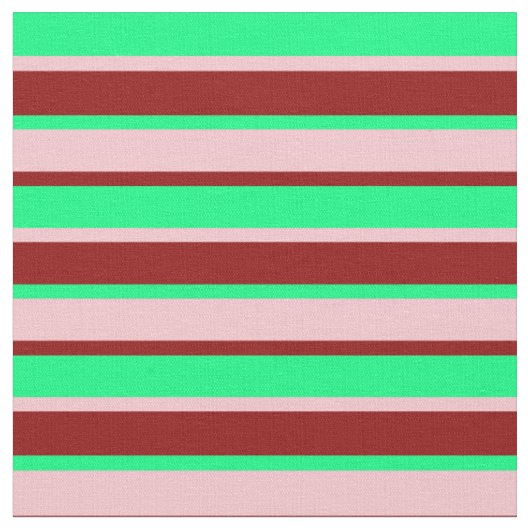 Tissu Lignes rouges vertes, roses et foncées (Fermer)