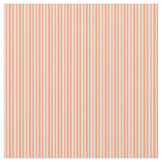 Tissu Lignes Saumon clair et bisque (Fermer)