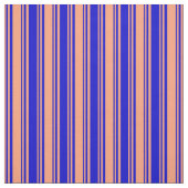 Tissu Lignes Saumon clair et bleu (Échantillon)