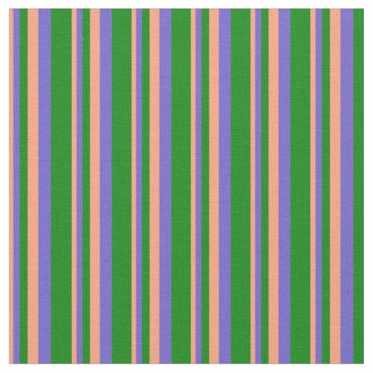 Tissu Lignes Saumons, Bleu Ardoise et Vert (Fermer)
