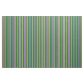 Tissu Lignes Saumons, Bleu Ardoise et Vert (Fat Quarter)
