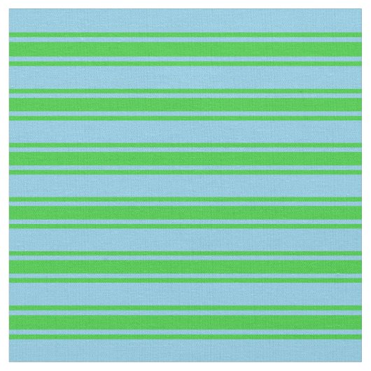 Tissu Lignes Sky Blue et Lime Green (Fermer)
