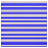 Tissu Lignes Tan et Bleu (Échantillon)