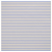 Tissu Lignes Tan & Royal Bleu (Échantillon)