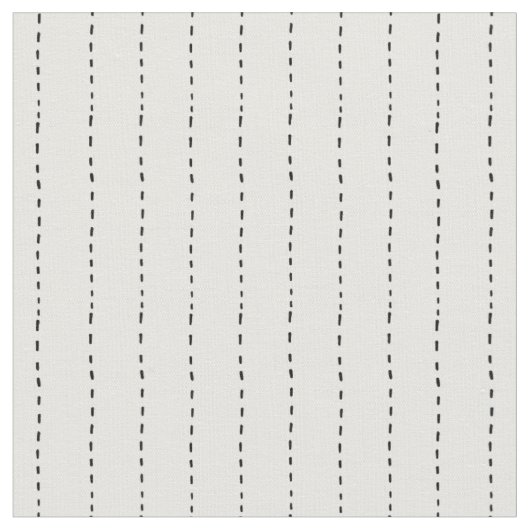 Tissu Lignes Tiretées sur Fond Blanc (Fermer)
