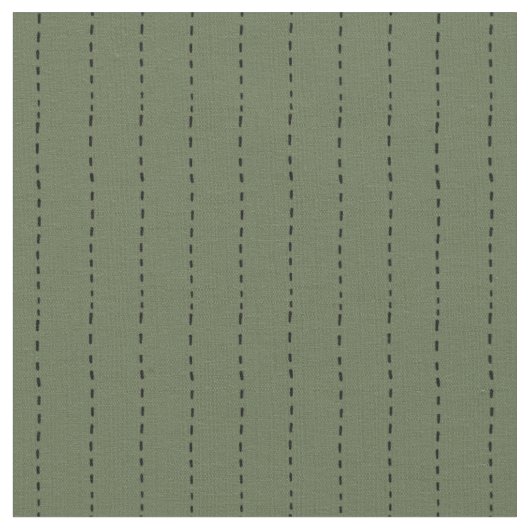 Tissu Lignes Tiretées sur Fond Vert (Fermer)