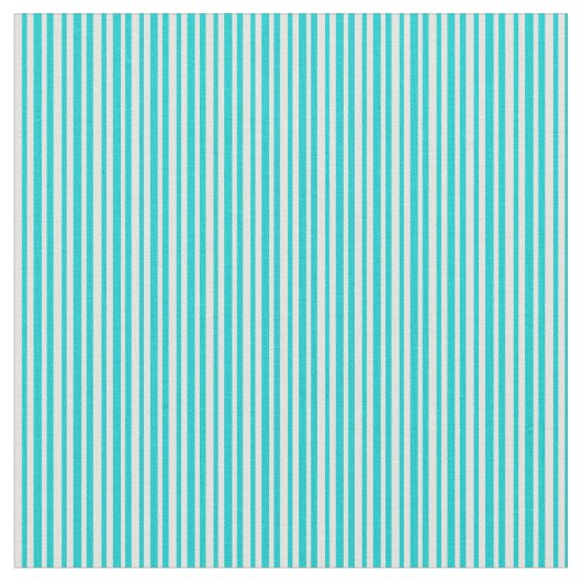 Tissu Lignes Turquoise foncé et Cyan clair (Fermer)