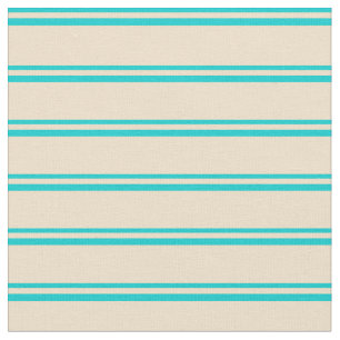 Tissu Lignes turquoise foncée et teintées