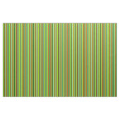 Tissu Lignes Turquoise, Vert foncé, Rouge et Chartreuse (Yard)