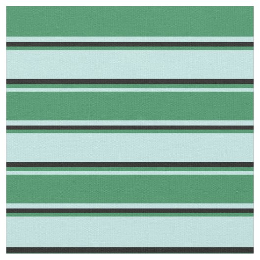 Tissu Lignes turquoise, vert mer et noir (Fermer)