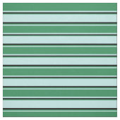 Tissu Lignes turquoise, vert mer et noir (Échantillon)
