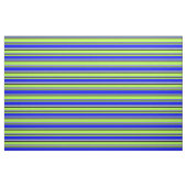 Tissu Lignes Vert clair, Bleu, Beige & Noir (Fat Quarter)