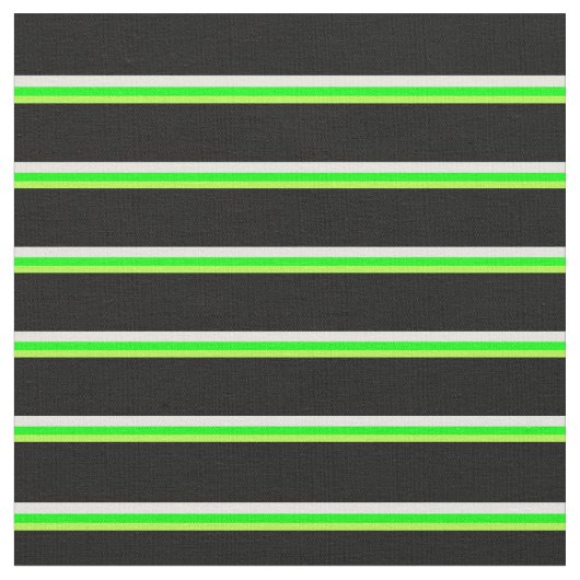 Tissu Lignes vert clair, citron vert, beige et noir (Fermer)