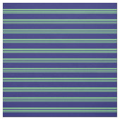 Tissu Lignes vert clair et bleu nuit (Échantillon)