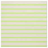 Tissu Lignes vert clair et de couleur bisque (Échantillon)