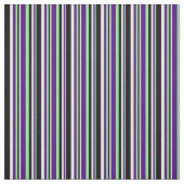 Tissu Lignes vert clair, Indigo, Blanc et Noir (Échantillon)