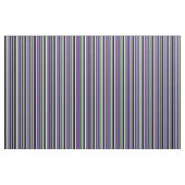 Tissu Lignes vert clair, Indigo, Blanc et Noir (Fat Quarter)