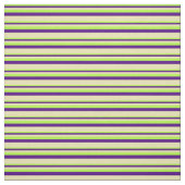 Tissu Lignes vert clair, Indigo & Tan (Échantillon)