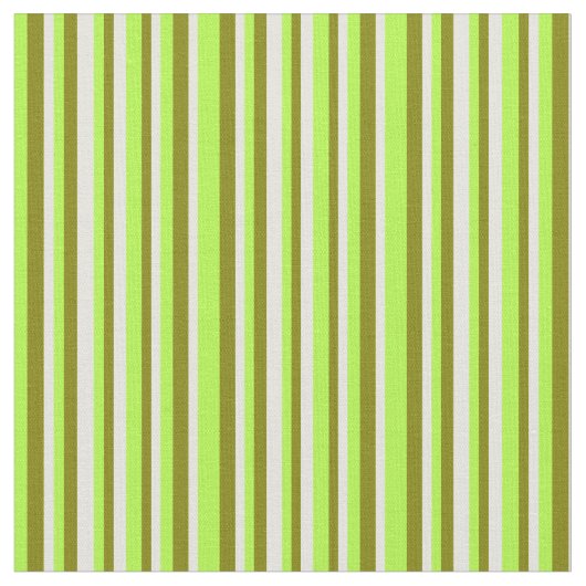 Tissu Lignes vert clair, vert et beige (Fermer)