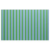 Tissu Lignes vert, Cornflower Bleu et Cyan clair (Fat Quarter)
