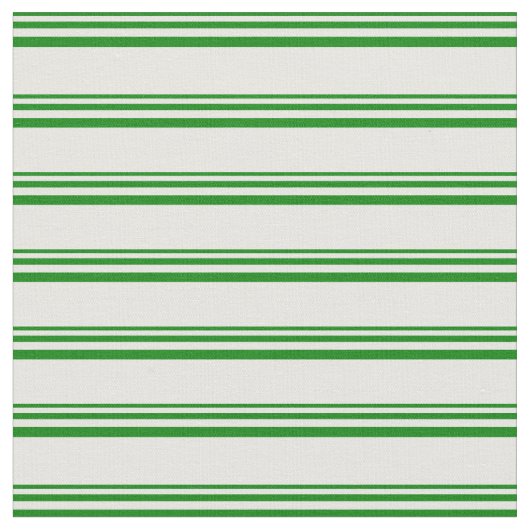 Tissu Lignes vert et blanc (Fermer)