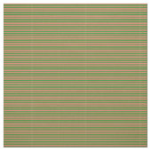 Tissu Lignes vert et Saumon de la forêt (Échantillon)