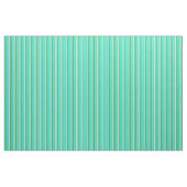 Tissu Lignes vert forêt, Aqua et vert clair Cyan (Yard)