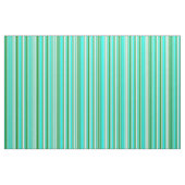 Tissu Lignes vert forêt, Aqua et vert clair Cyan (Fat Quarter)