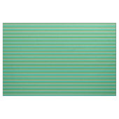 Tissu Lignes vert forêt, Tan et Turquoise foncé (Yard)