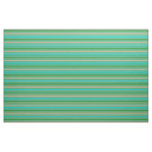Tissu Lignes vert forêt, Tan et Turquoise foncé (Fat Quarter)