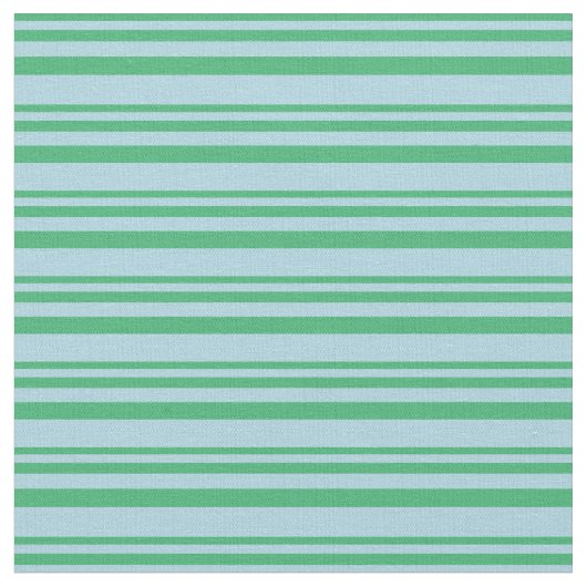 Tissu Lignes vert mer et bleu clair (Fermer)