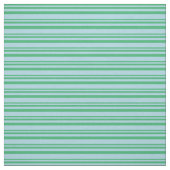 Tissu Lignes vert mer et bleu clair (Échantillon)
