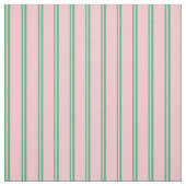 Tissu Lignes vert mer et rose (Échantillon)