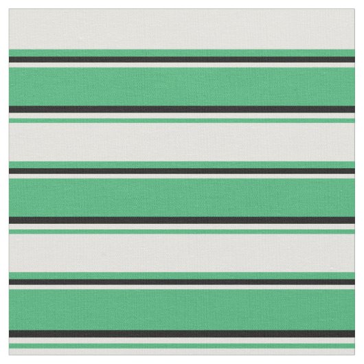 Tissu Lignes vert mer, jaune clair et noir (Fermer)