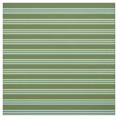 Tissu Lignes vert olive foncé et turquoise (Échantillon)