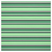 Tissu Lignes vert, vert, blanc et noir (Échantillon)