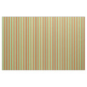Tissu Lignes vertes, chocolat, blanches et maroons (Yard)