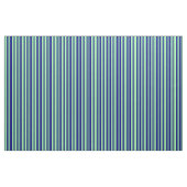 Tissu Lignes vertes et bleues (Fat Quarter)