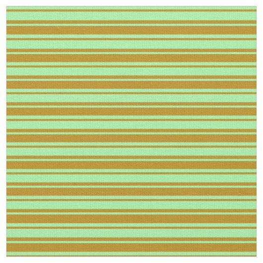 Tissu Lignes vertes et foncées en or (Fermer)