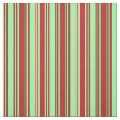 Tissu Lignes vertes et rouges (Échantillon)