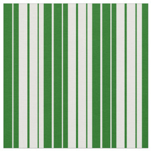 Tissu Lignes vertes foncées et blanches