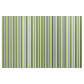 Tissu Lignes vertes, noires et blanches (Fat Quarter)