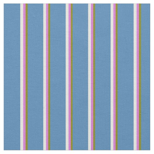 Tissu Lignes vertes, orchidées, beiges et bleues (Fermer)